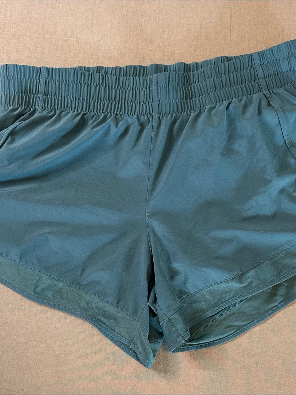 Athleta Teal Athletic Shorts - Elastic Waist